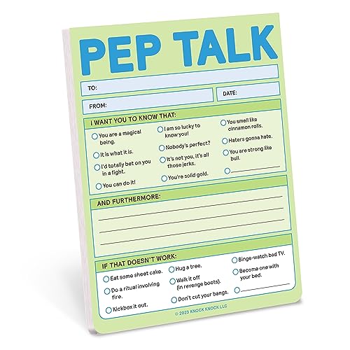 Knock Knock Pep Talk Nifty Note (Pastel) cover