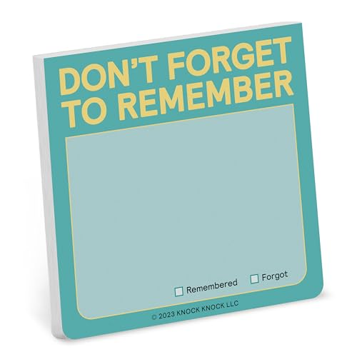 Knock Knock Don't Forget to Remember Sticky Note (Pastel) cover