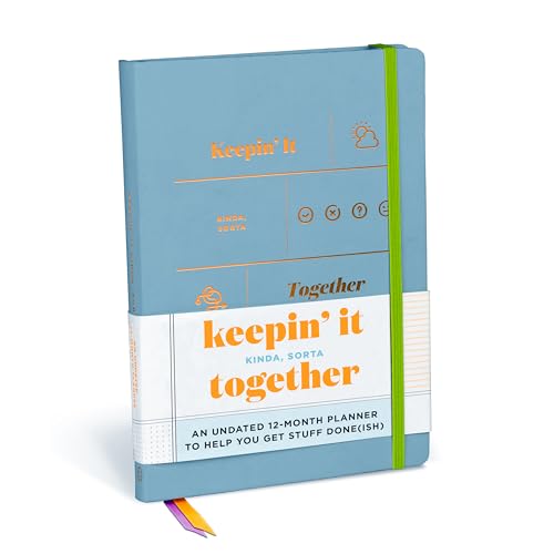 Knock Knock Keepin It Kinda, Sorta Together Large Hardcover Planner cover