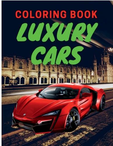 Luxury Cars Coloring Book cover