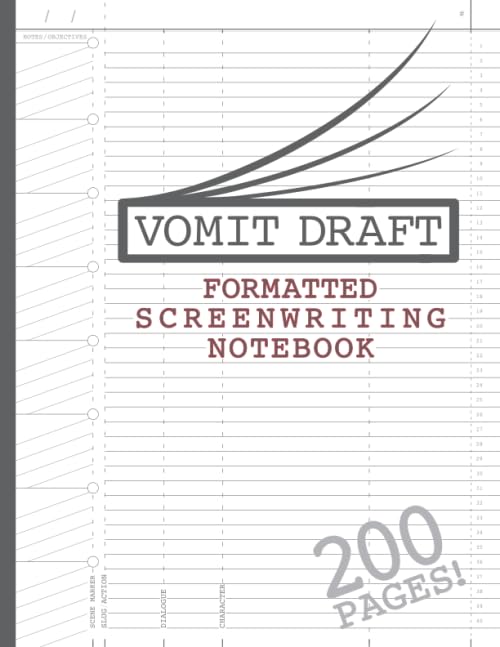 Empty Script Book Blank Screenwriting Notebook Write Your Own Movies Pages of ...