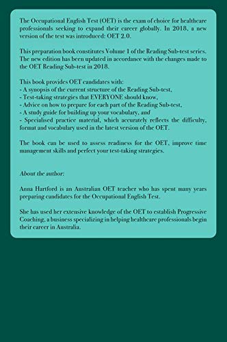 OET Preparation Book: Reading Sub-Test, Volume 1