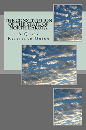 The Constitution of the State of North Dakota cover