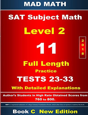 2018 SAT Subject Math Level 2 Book C Tests 23-33