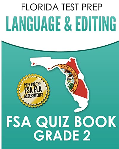 FLORIDA TEST PREP Language & Editing FSA Quiz Book Grade 2 cover