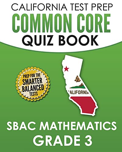 CALIFORNIA TEST PREP Common Core Quiz Book SBAC Mathematics Grade 3 cover