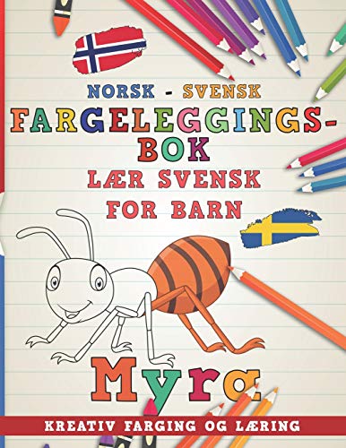 Fargeleggingsbok Norsk - Svensk I L cover