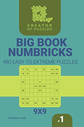 Creator of puzzles - Big Book Numbricks 480 Easy to Extreme Puzzles (V cover