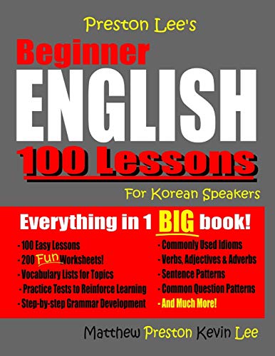 Preston Lee's Beginner English 100 Lessons For Korean Speakers