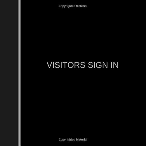 Visitors Sign In Black Cover Visitor Log Book  Visitor Entry Record  Visitor Registration Notebook Guest SignIn Register Book  High Quality Ideal  Office Management System Volume
