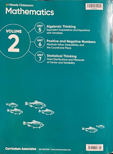 i-Ready Classroom , Mathematics , Grade 6, Volume 2.