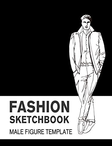 Fashion Sketchbook Male Figure Template