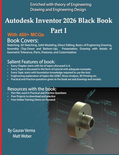 Autodesk Inventor 2026 Black Book Part I