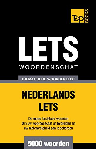 Thematische woordenschat Nederlands-Lets - 5000 woorden cover art