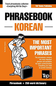 English-Korean phrasebook and 250-word mini dictionary 