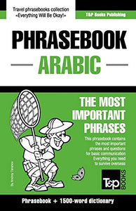 English-Arabic phrasebook and 1500-word dictionary 