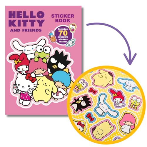 Hello Kitty and Friends Sticker Book, Sanrio Fans, Hello Kitty Fans, Collectable Merchandise, Colouring Book [saddle_stitch] Alligator Books