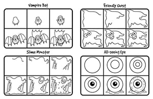 How to Draw 101 Halloween - A Step By Step Drawing Guide for Kids 