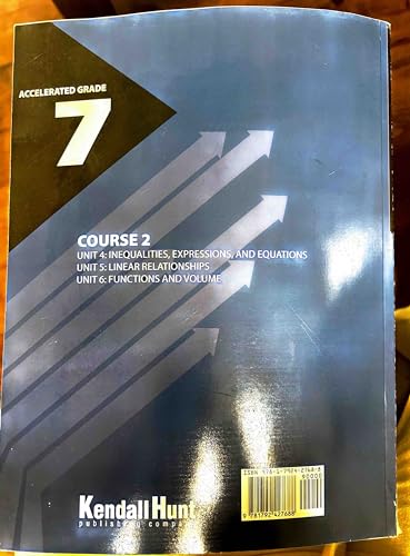 Accelerated Math ,Middle School ,Student Edition ,Grade 7 ,Course 2 Units 4-6