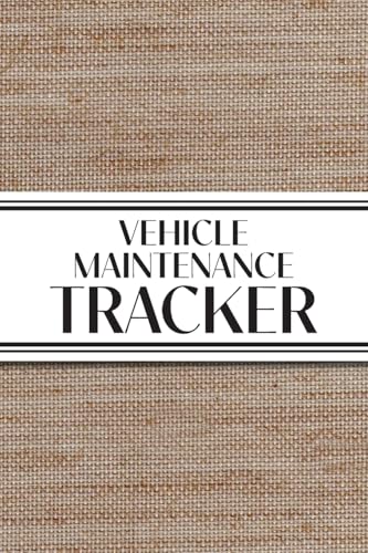 Vehicle Maintenance Tracker (Textured Paper Rust Orange)