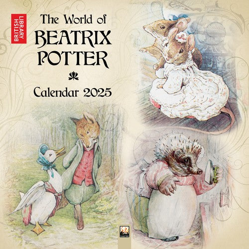 British Library: Beatrix Potter Wall Calendar 2025 (Art Calendar) By ...