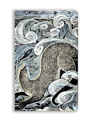 Angela Harding: Shetland Otter, Shetland Sea (Soft Touch Journal)