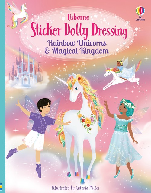 Sticker Dolly Dressing Rainbow Unicorns and Magical Kingdom By Fiona Watt