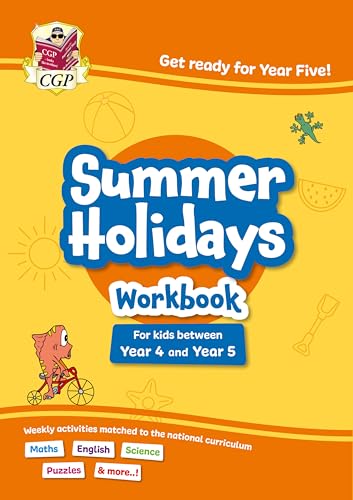 CGP Summer Holidays Activity Workbook - for kids between Year 4 and Year 5 (ages 8-9)