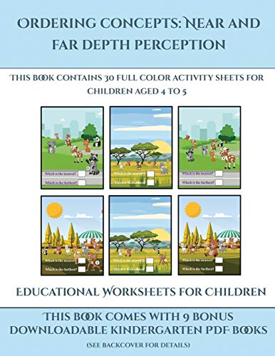 Educational Worksheets for Children (Ordering concepts near and far ...