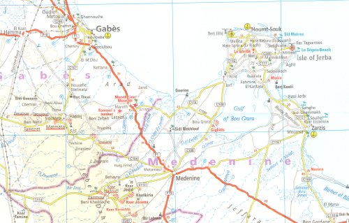The Rough Guide Map Tunisia