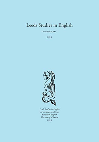 Leeds Studies in English 2014 cover