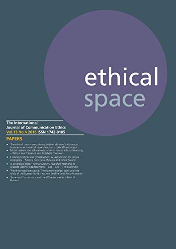 Ethical Space Vol.13 Issue 4 cover