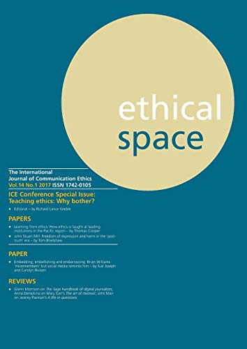 Ethical Space Vol.14 Issue 1 cover