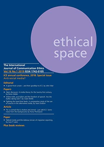 Ethical Space Vol.16 Issue 1 cover