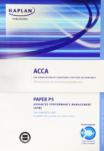 ACCA P5 Advanced Performance Management APM