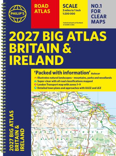 Philip's 2027 Big Road Atlas of Britain and Ireland cover