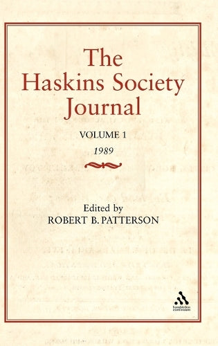 The Haskins Society Journal Studies in Medieval History