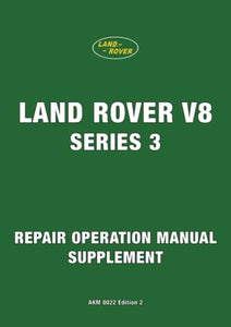 Land Rover V8 Repair Operation Manual Supplement 