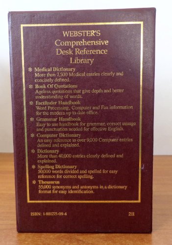 Webster's Comperhensive Desk Reference Library-8 Vol. Set