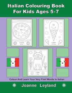 Italian Colouring Book For Kids Ages 5-7 