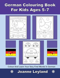 German Colouring Book For Kids Ages 5-7 
