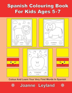 Spanish Colouring Book For Kids Ages 5-7 