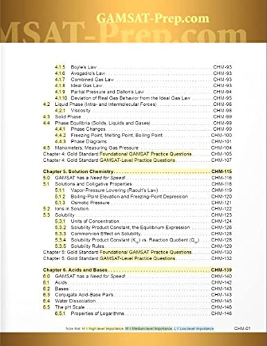 Masters Series GAMSAT General Chemistry Preparation by Gold Standard GAMSAT