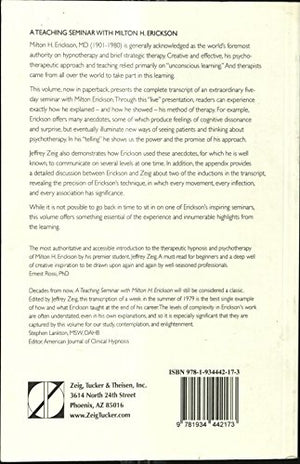 A Teaching Seminar with Milton H. Erickson