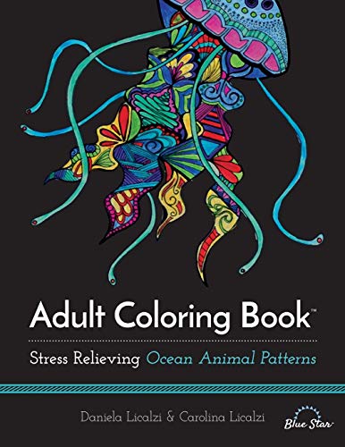 Adult Coloring Book: Ocean Animal Patterns