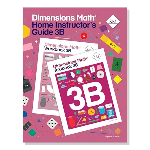Dimensions Math Home Instructor's Guide 3B | Singapore Math Inc. [Spiral-bound]