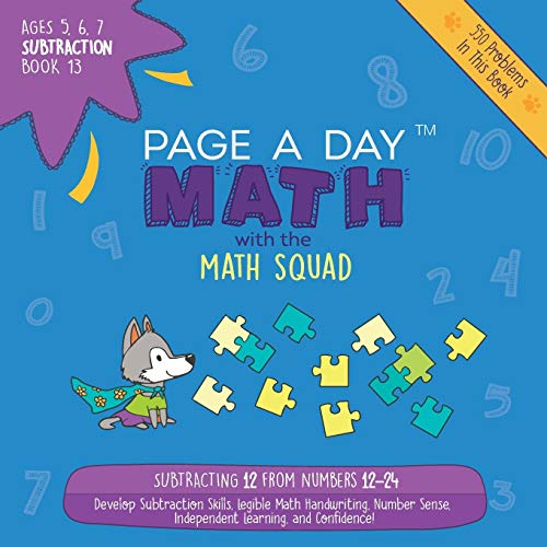 Page A Day Math Subtraction Book 13