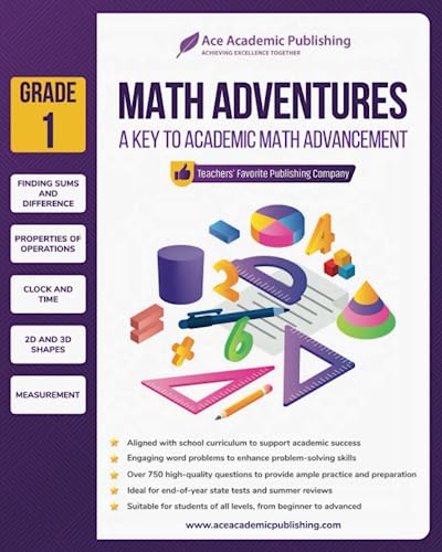 Math Adventures - Grade 1: A Key to Academic Math Advancement