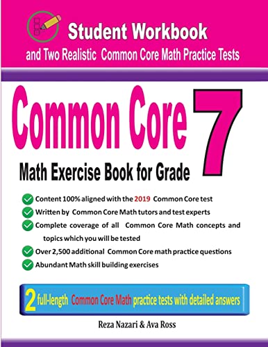 Common Core Math Exercise Book for Grade 7 cover