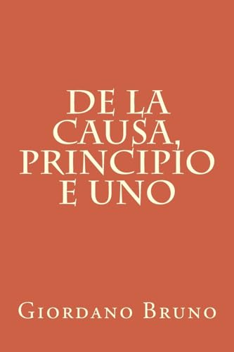 De la causa, principio e uno